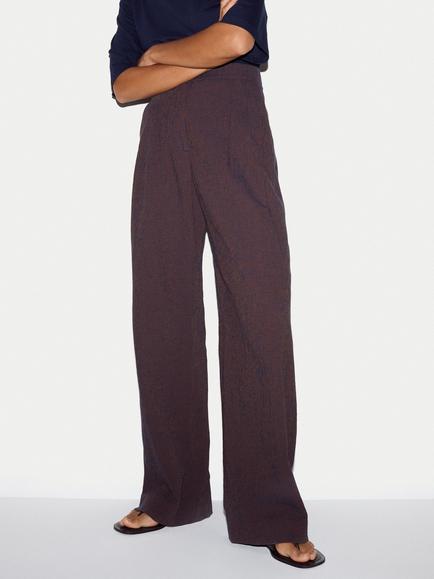 Jigsaw Linen Blend Relaxed Trousers, Navy, Navy