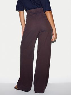Jigsaw Linen Blend Relaxed Trousers, Navy - view 2, Navy