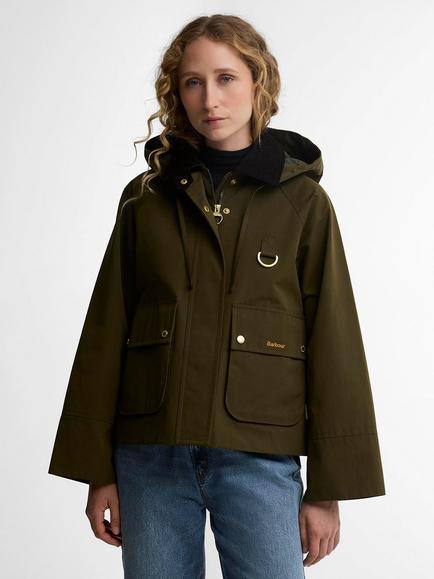 Barbour Terrington Showerproof Jacket, Olive/Shadow Clas, Olive/Shadow Clas