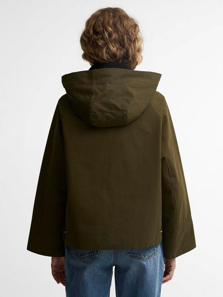 Barbour Terrington Showerproof Jacket, Olive/Shadow Clas - view 2, Olive/Shadow Clas