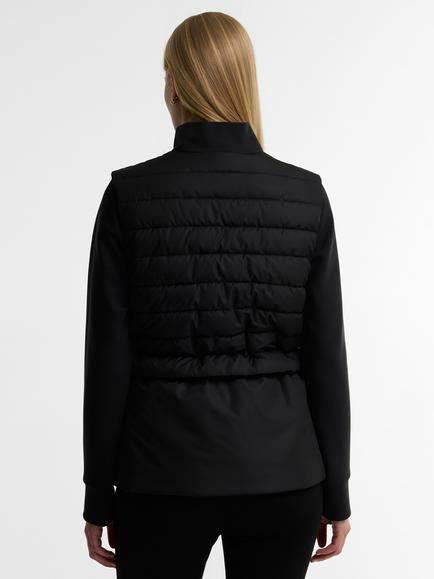 Barbour International Ari Quilted Sweatshirt, Black - view 2, Black