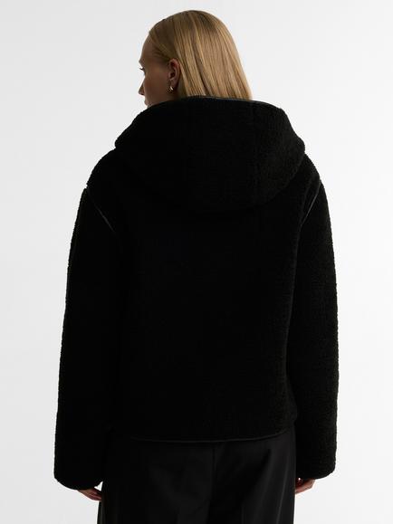 Barbour International Ramona Fleece Casual Jacket, Black - view 2, Black