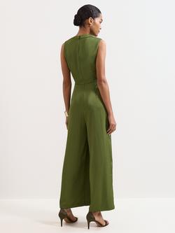 Phase Eight Avril Wide Leg Jumpsuit, Green - view 2, Green