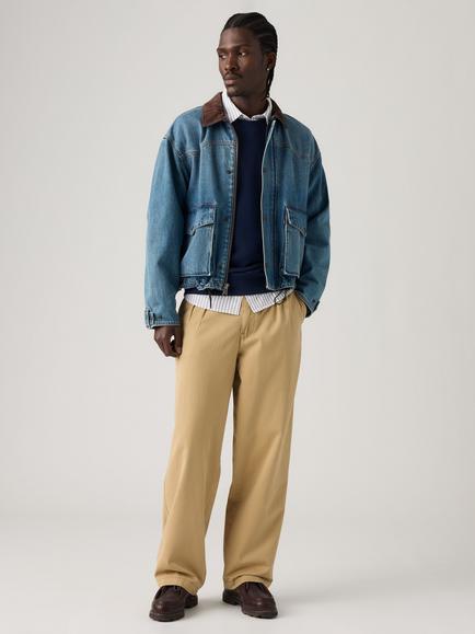 Levi's Chino Baggy Pleated Trousers, Harvest Gold Twill, Harvest Gold Twill