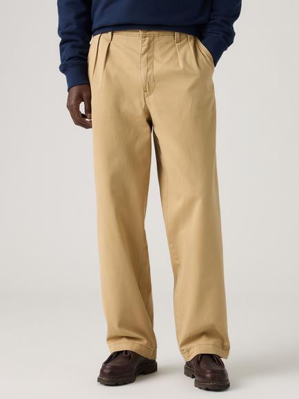 Levi's Chino Baggy Pleated Trousers, Harvest Gold Twill - view 2, Harvest Gold Twill