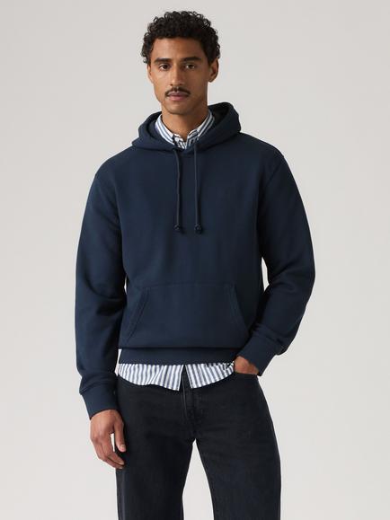 Levi's Original Housemark Cotton Hoodie, Navy Blazer, Navy Blazer