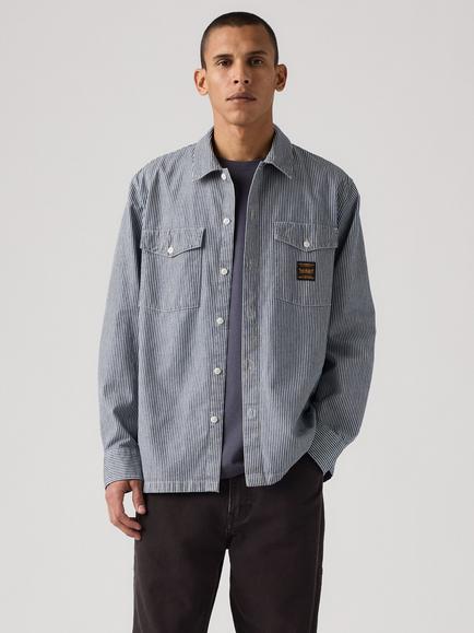 Levi's Long Sleeve Worker Shirt, Blue