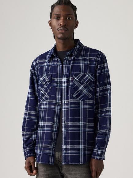 Levi's Relaxed Fit Western Cotton Shirt, Pier 100 Indigo Pld, Pier 100 Indigo Pld