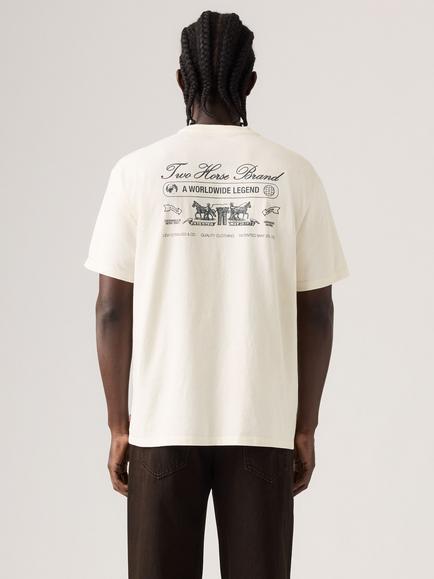 Levi's Vintage Graphic Crew Neck Cotton T-Shirt, Two Horse Brand Slt - view 2, Two Horse Brand Eg