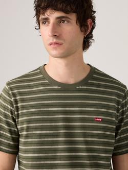 Levi's Original Housemark Stripe Crew Neck Cotton T-Shirt, Max Stripe Rosin - view 2, Max Stripe Rosin