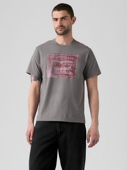 Levi's Relaxed Fit Graphic Crew Neck T-Shirt, Two Horse Smoked Prl, Two Horse Smoked Prl
