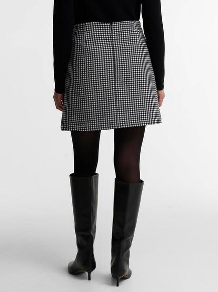 Barbour International Halina Gingham Mini Skirt, Multi - view 2, Multi