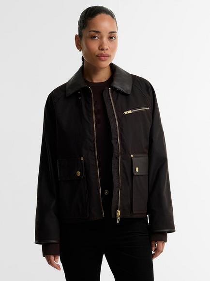 Barbour International Donnington Waxed Jacket, Brown Dark, Brown Dark
