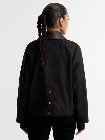 Barbour International Donnington Waxed Jacket, Brown Dark - view 2, Brown Dark
