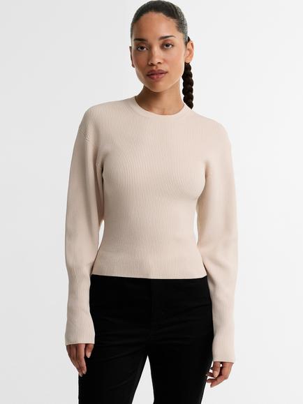 Barbour International Cyrus Knit Crew Neck Jumper, Nutmeg, Nutmeg