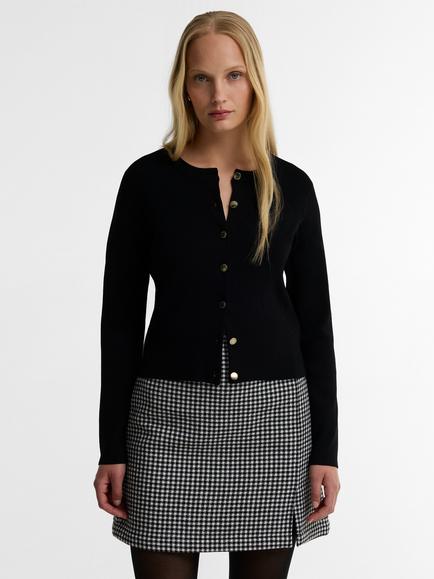 Barbour International Colletta Knit Cardigan, Black, Black