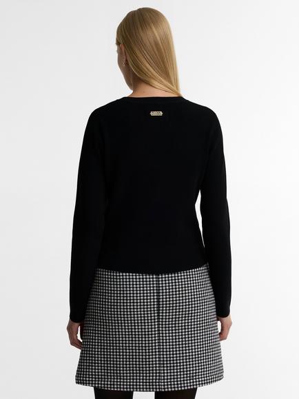 Barbour International Colletta Knit Cardigan, Black - view 2, Black