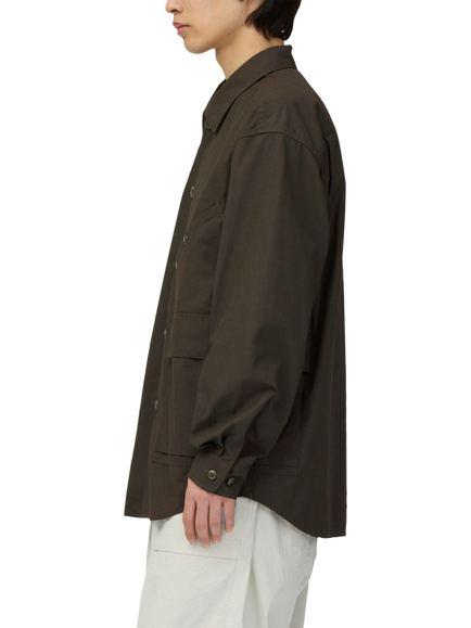 Snow Peak Men's Hybrid Tabiki Utility Jacket, Dark Brown - view 2, Dark Brown