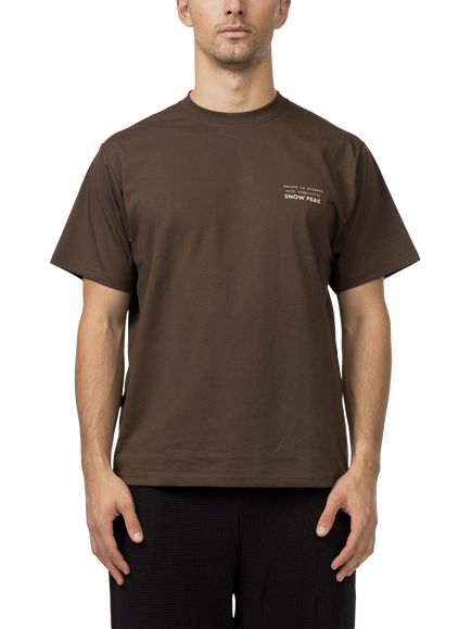Snow Peak Balance Graphic Print T-Shirt, Brown, Brown