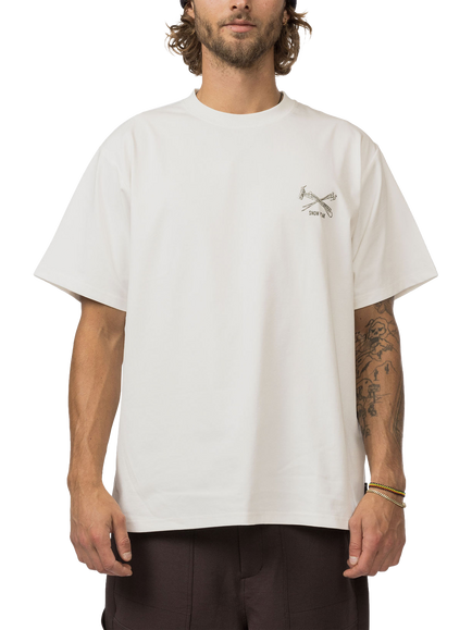 Snow Peak Graphic Camping T-Shirt, Off White, Off White