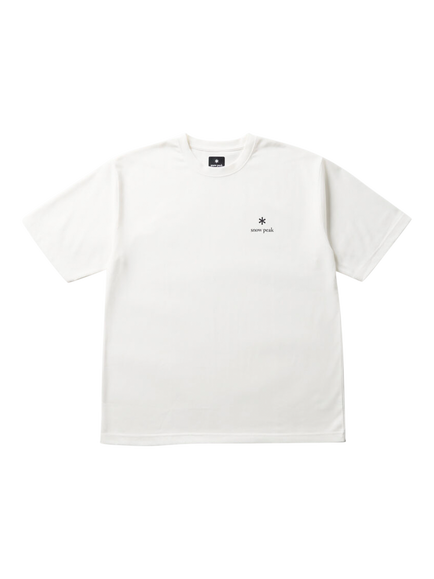 Snow Peak Crew Neck Logo T-Shirt, Off White, Off White