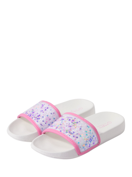 Angels by Accessorize Kids' Shaky Glitter Sliders, Multi - view 2, Multi