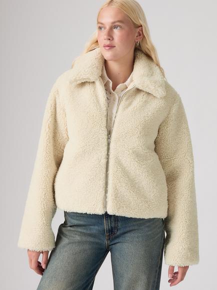 Levi's Daly Sherpa Jacket, White Swan, White Swan