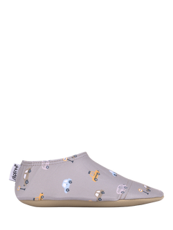 Slipfree Kids' Car Print Shoes, Natural, Natural