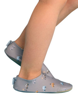 Slipfree Kids' Car Print Shoes, Natural - view 2, Natural