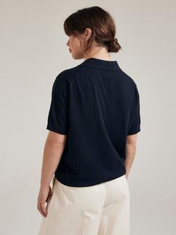 SALTS Unisex Cotton Rich Short Sleeve Polo Shirt, Navy - view 2, Navy