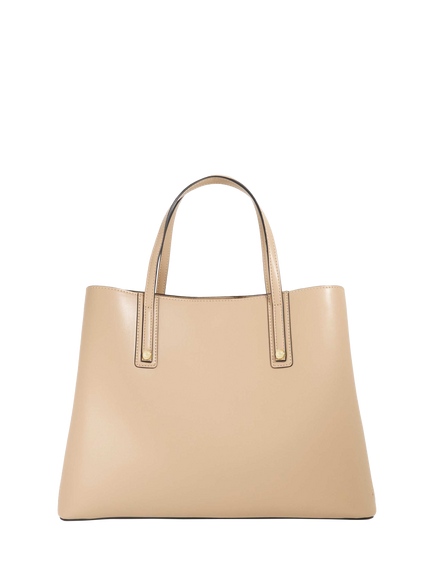 Dune London Deave Twin Handle Tote Bag, Taupe - view 2, Taupe