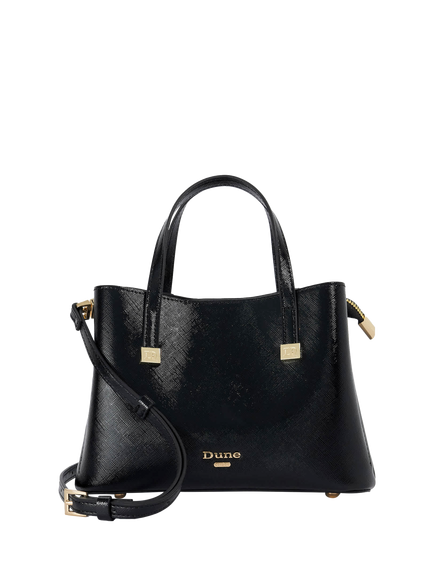 Dune London Dominantly Mini Tote Bag, Black, Black