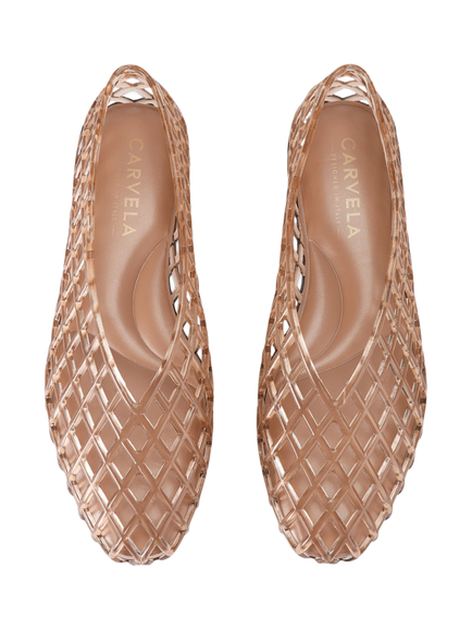 Carvela Gelina Jelly Ballerina Pumps - view 2, Beige