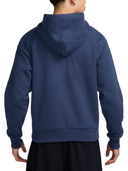 Nike Solo Zip Front Cotton Blend Hoodie, Midnight Navy/Sail - view 2, Midnight Navy/Sail