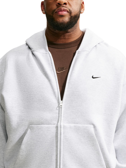 Nike Solo Cotton Rich Hoodie, Birch Heather/Black, Birch Heather/Black