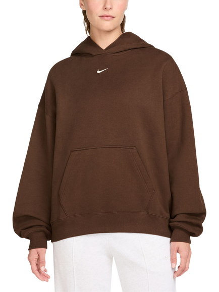 Nike Oversized Cotton Blend Hoodie, Cacao Wow/Sail, Cacao Wow/Sail