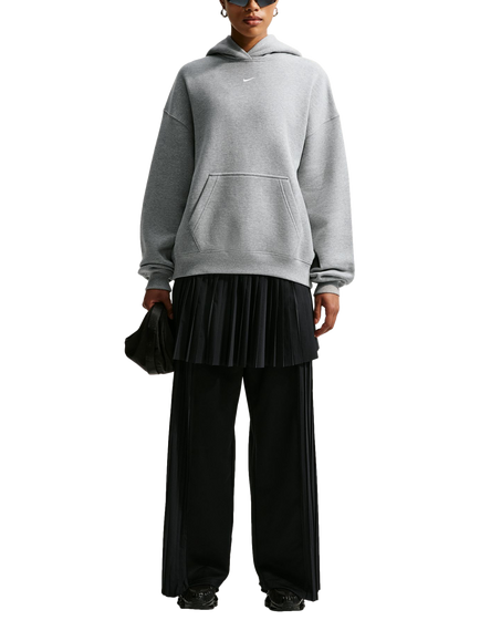 Nike Oversized Cotton Blend Hoodie, Dk Grey Heather/Sail, Dk Grey Heather/Sail