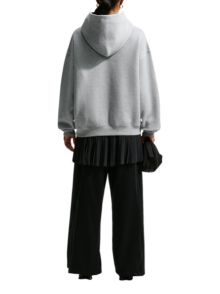 Nike Oversized Cotton Blend Hoodie, Dk Grey Heather/Sail - view 2, Dk Grey Heather/Sail
