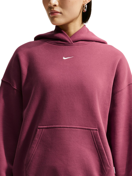 Nike Oversized Cotton Blend Hoodie, Pink Smoke/Sail, Pink Smoke/Sail