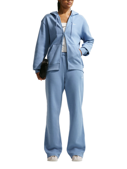 Nike Zip Front Cotton Blend Hoodie, Work Blue/Sail, Work Blue/Sail