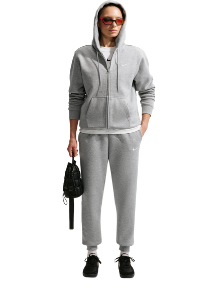 Nike Zip Front Cotton Blend Hoodie, Dk Grey Heather/Sail, Dk Grey Heather/Sail