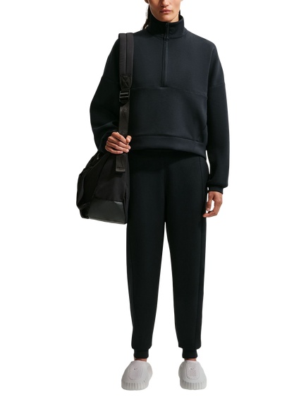 Nike 24.7 ImpossiblySoft Dri-FIT Oversized Half Zip Top, Black, Black