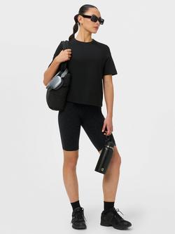 Sweaty Betty Power 9" Cycling Shorts - view 2, Black Leopard