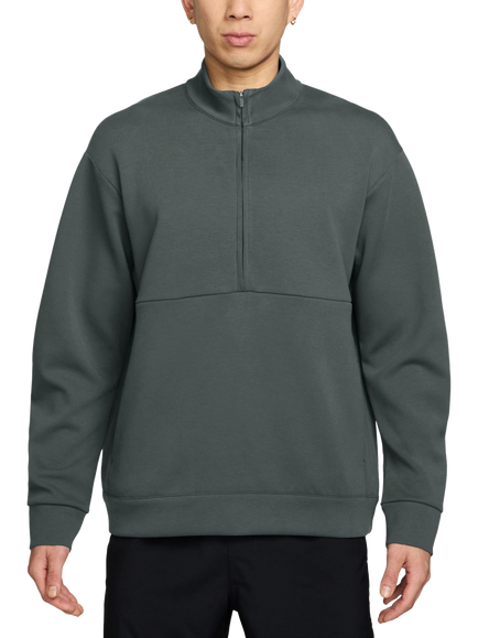 Nike ImpossiblySoft Dri-FIT Half Zip Long Sleeve Top, Camo Green/Black/Out, Camo Green/Black/Out
