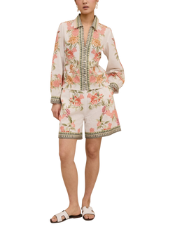 Raishma Amani Floral Print Shirt, Cream - view 2, Cream