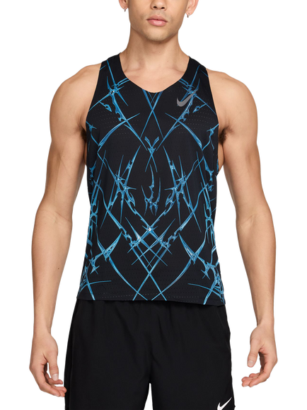 Nike ADV Running Singlet, Black/White, Black/White