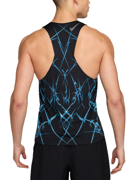 Nike ADV Running Singlet, Black/White - view 2, Black/White