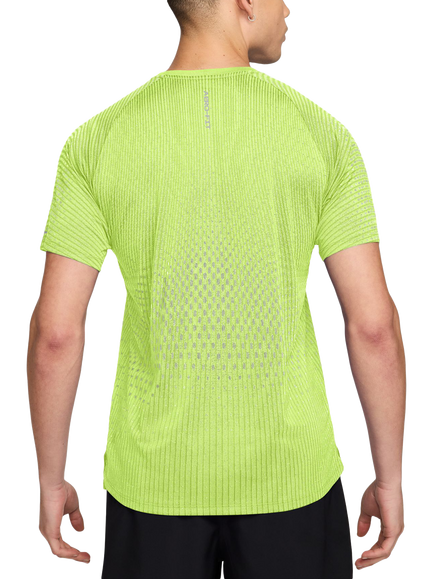 Nike Aero FIT Running Top, Volt - view 2, Volt/Light Silver/Re