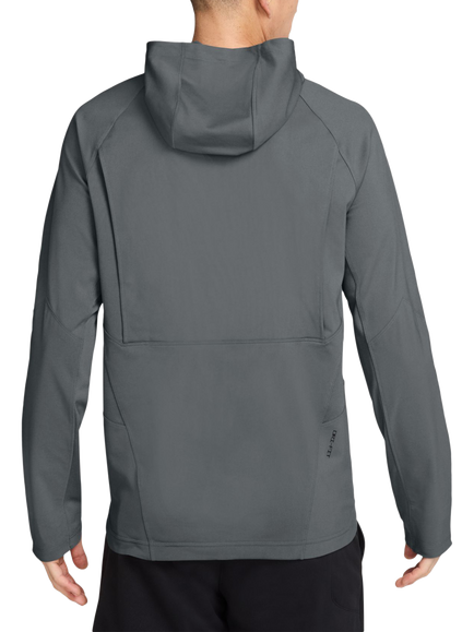 Nike Pro Dri-FIT Hooded Top, Smoke Grey/Black - view 2, Smoke Grey/Black