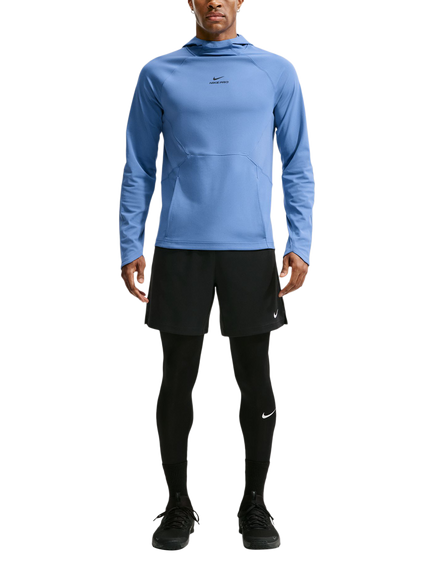 Nike Pro Dri-FIT Hooded Top, Indigo Storm/Black, Indigo Storm/Black
